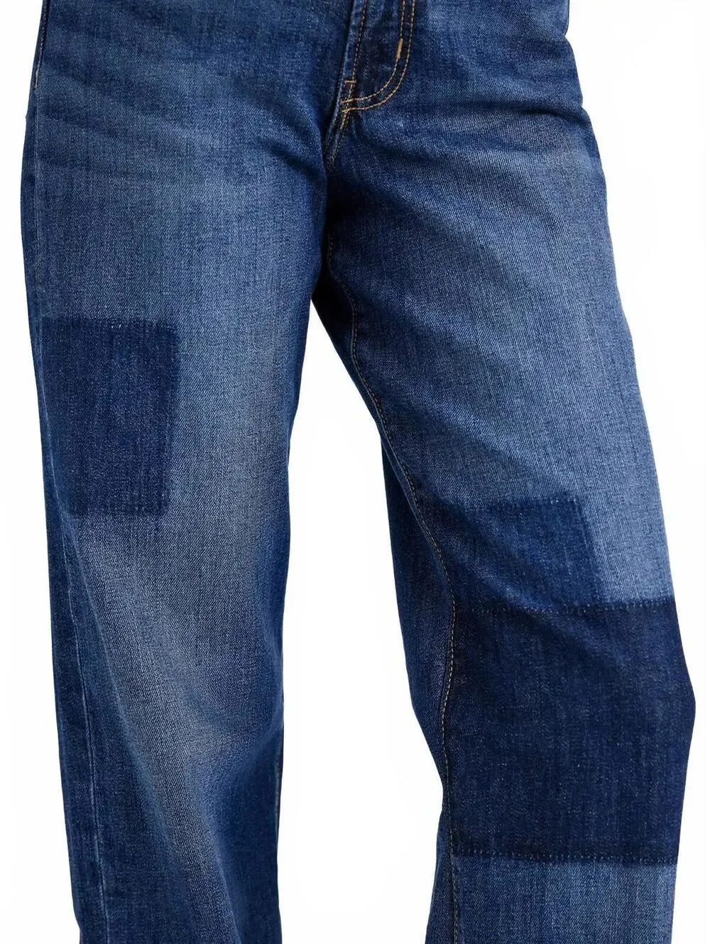 High-Waisted OG Loose Laser Patch Jeans Old Navy Medium Wash Patch NWT 2R